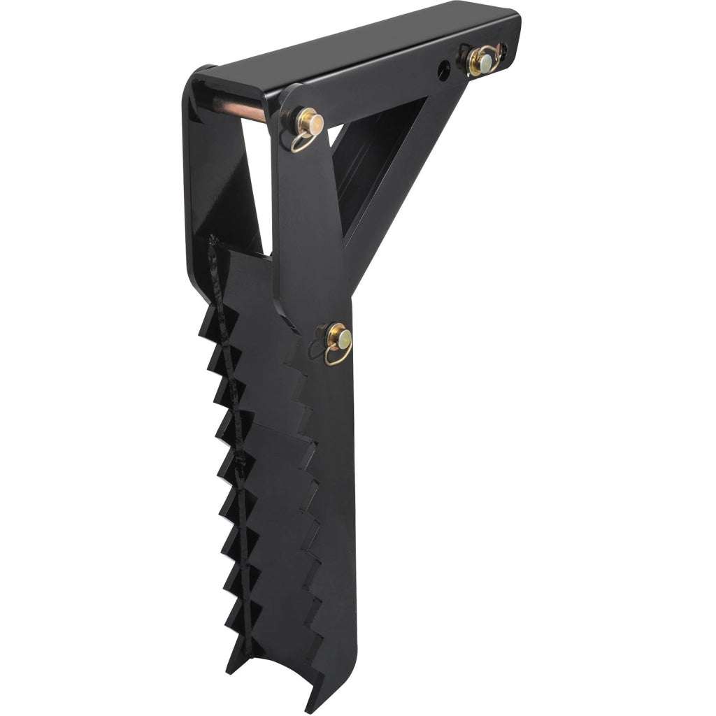 Pollice meccanico per terna 81,3 cm in acciaio nero, spessore 12,7 mm, attacco saldato regolabile e robusto per escavatore
