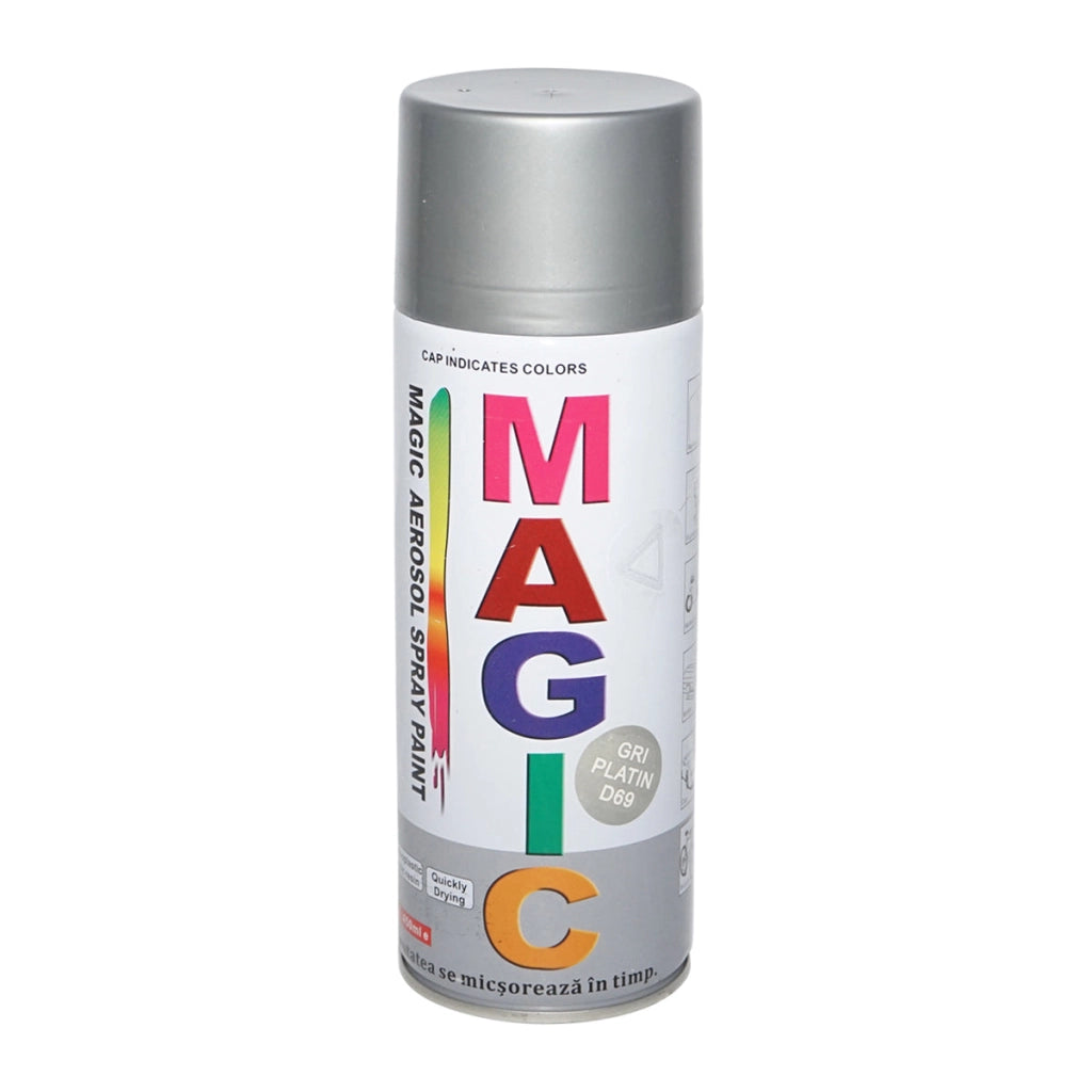Spray vernice Magic grigio platino 450 ml.