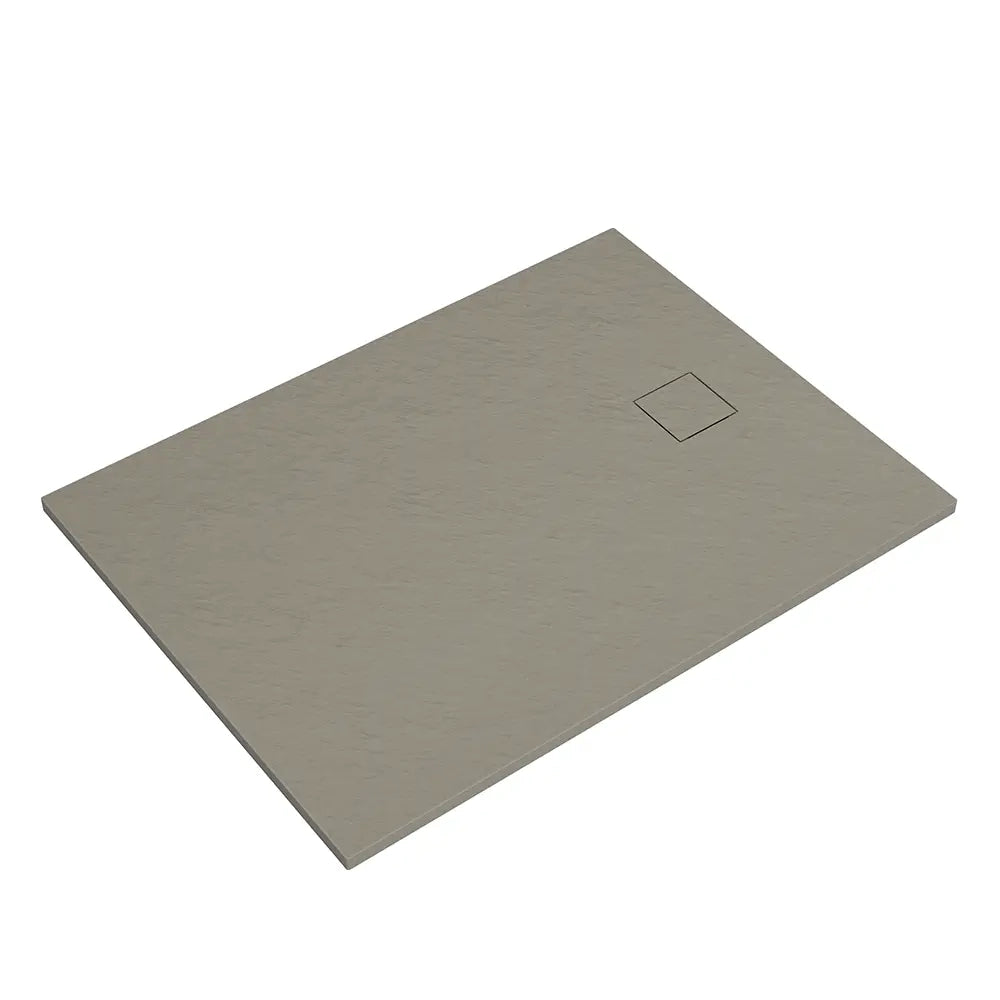Piatto doccia 80x90 cm colore marrone effetto pietra | Samos