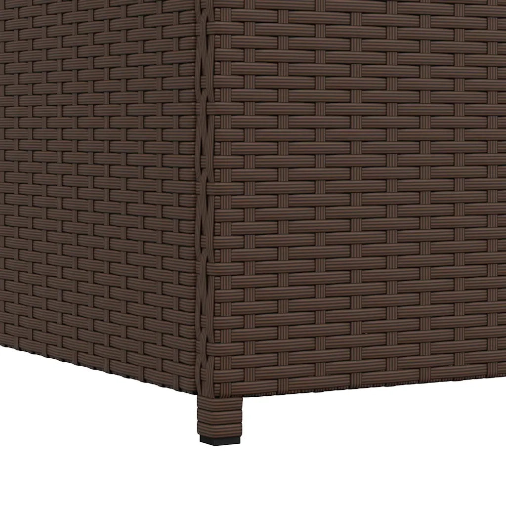 Baule da Giardino Marrone 120x50x60 cm in Polyrattan 42499