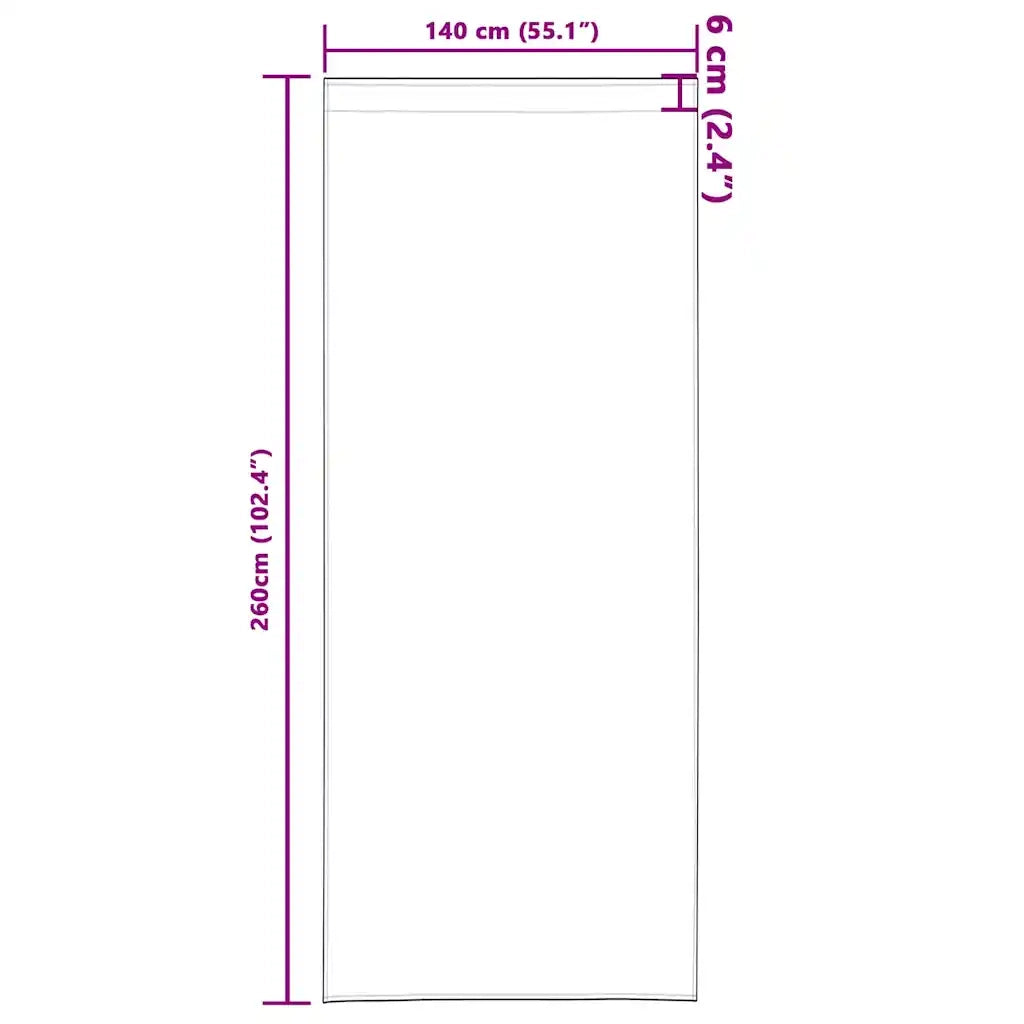 Tende in Velluto 2 pcs Cappuccino 260 x 140 cm Velluto 4107707