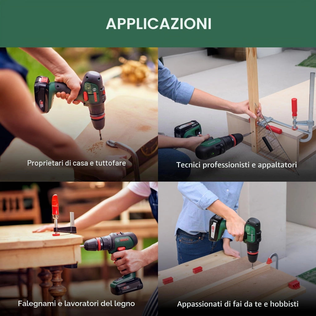 Valigetta x Line Set con Punte per Legno Metallo e Muratura e Bit 34 Pezzi