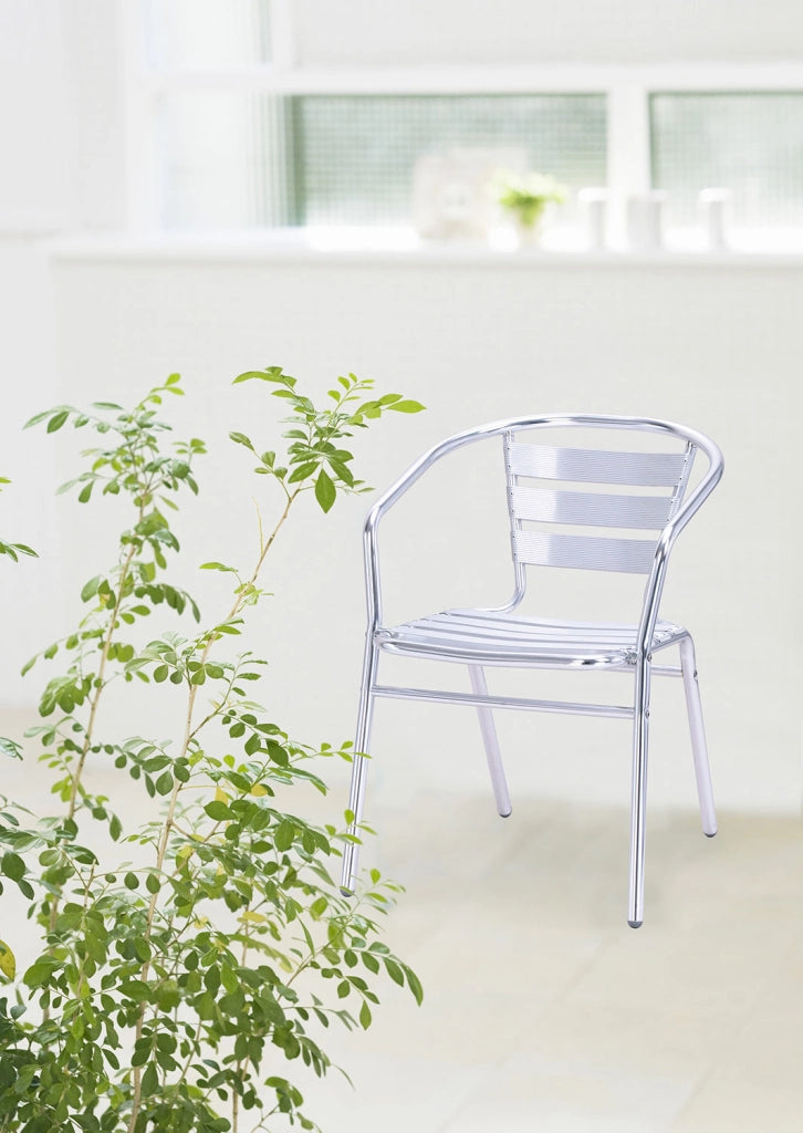 Sedia da Giardino Bar in Alluminio Tosini Silver