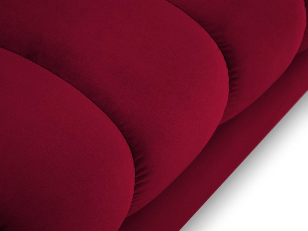 Cosmopolitan Design - Chaise longue destra "Bali" in velluto rosso 