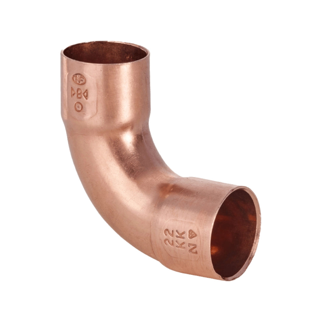 RACCORDO CURVO RAME 90° A SALDARE FEMMINA FEMMINA SERIE 5000 - Ã12  - CEX