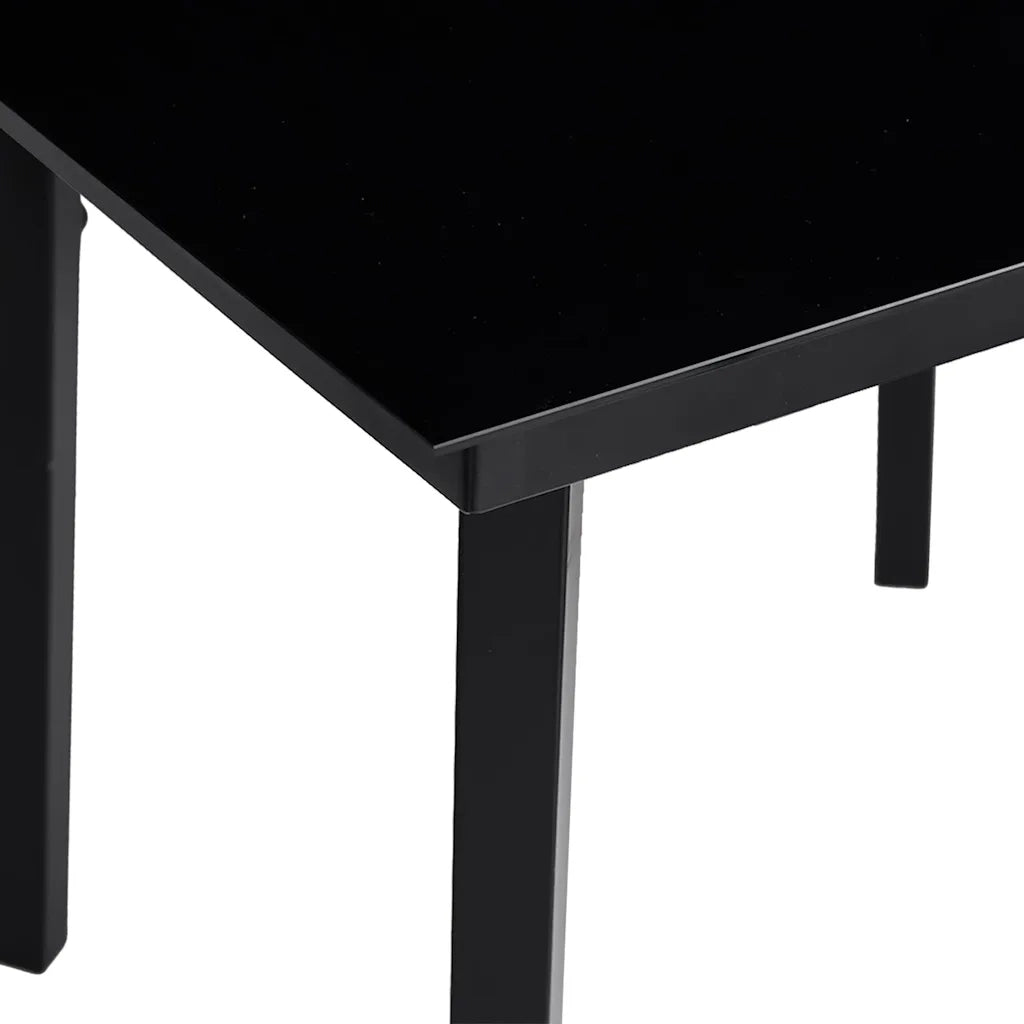 Set da Pranzo da Giardino 7 pz Nero con Cuscini in Polyrattan 3262969