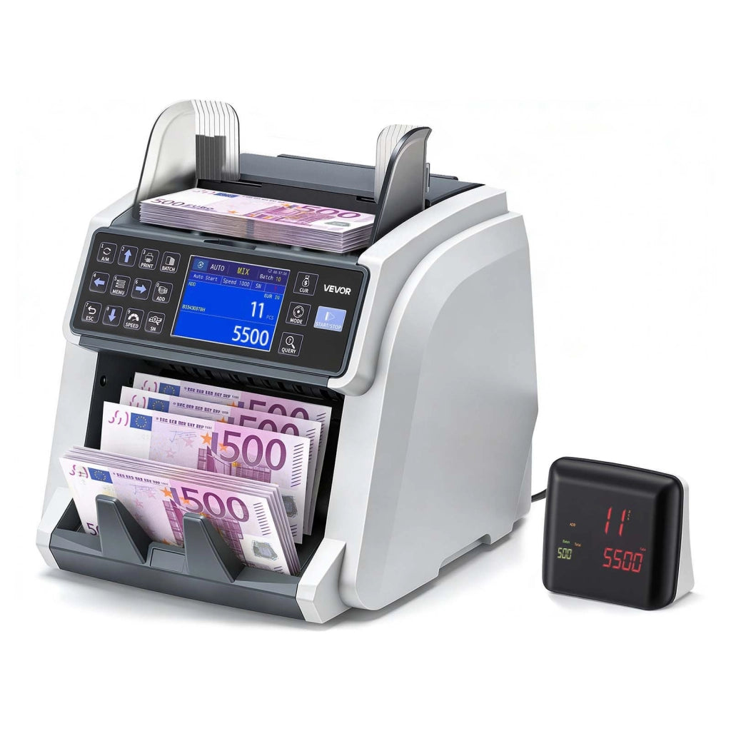 WRM996 Macchina Conta Banconote con Rilevatore Banconote False Display LED e Velocita Regolabile per Negozio Ufficio 40W