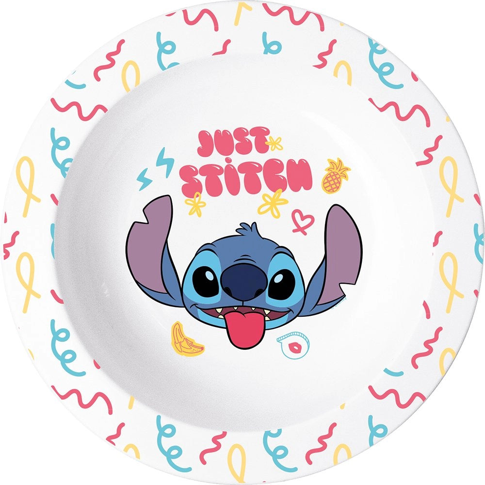 Ciotola Originale Disney Stitch in plastica alimentare per bambini piccoli.