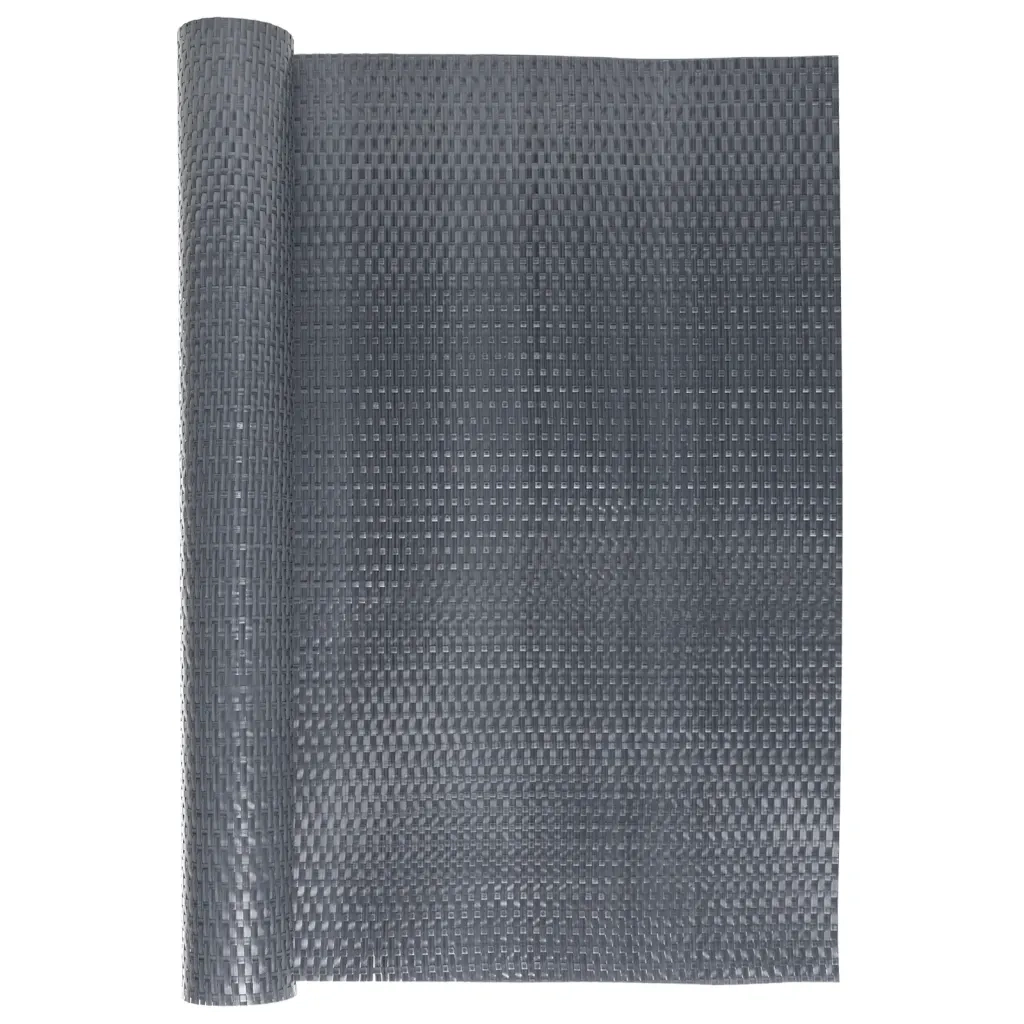 Paravento da Balcone Antracite 500x100 cm in Polyrattan 156243