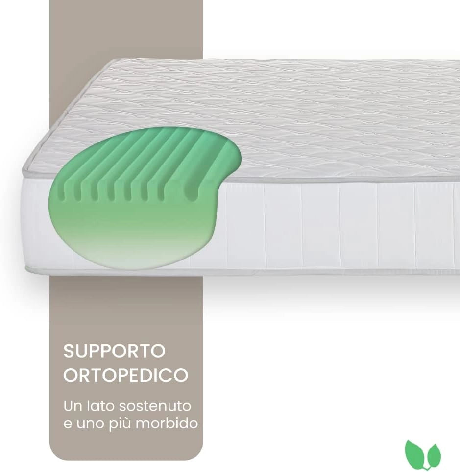 Materasso singolo memory 80x190 alto 20 cm antiacaro e antibatterico Farmarelax