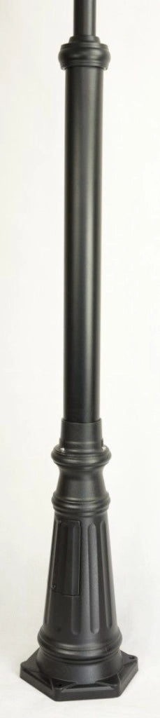 Lampione giardino KULE 290cm 3 sfere E27 nero IP43