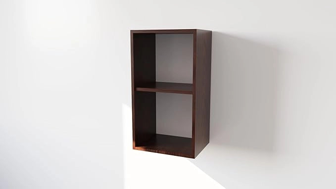 Pensile Cucina  in Legno Nobilitato Wengè, Mobile Alto con 1 Anta, Pensile Componibile Moderno Made in Italy (H70XL40XP32cm)