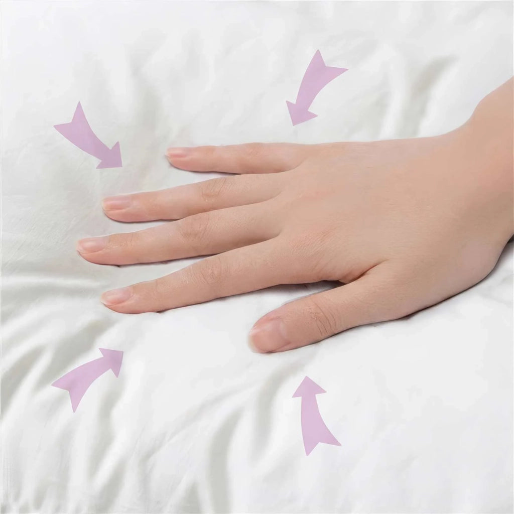 Cuscino con cuscino HEERLEN 2 pz Crema Tessuto Chenille 923941