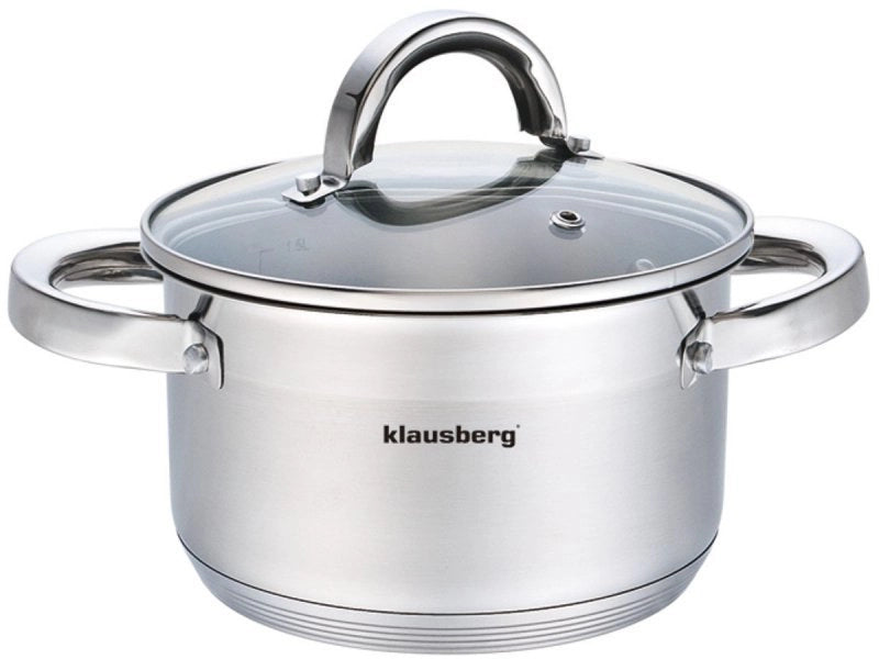 Klausberg KB-7121 Pentola moderna multistrato con coperchio 14 cm