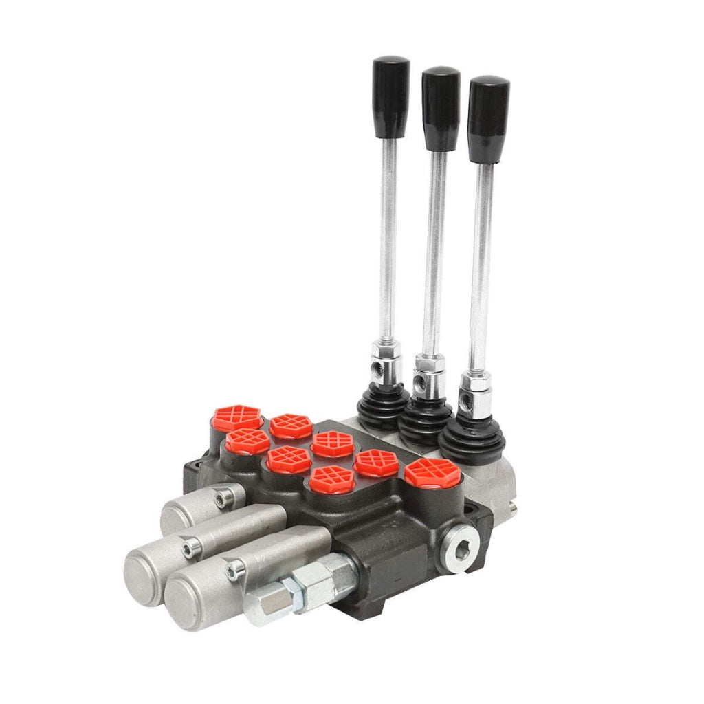 Distributore Oleodinamico con 3 leve, 2 flottanti, 40L/min.