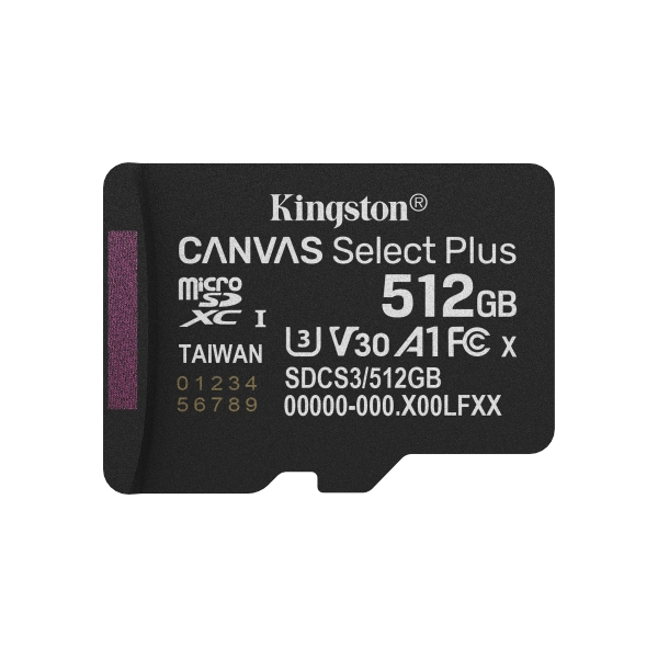 M.SDCS 512GB+ADAP PLUS KINGSTON 150MB