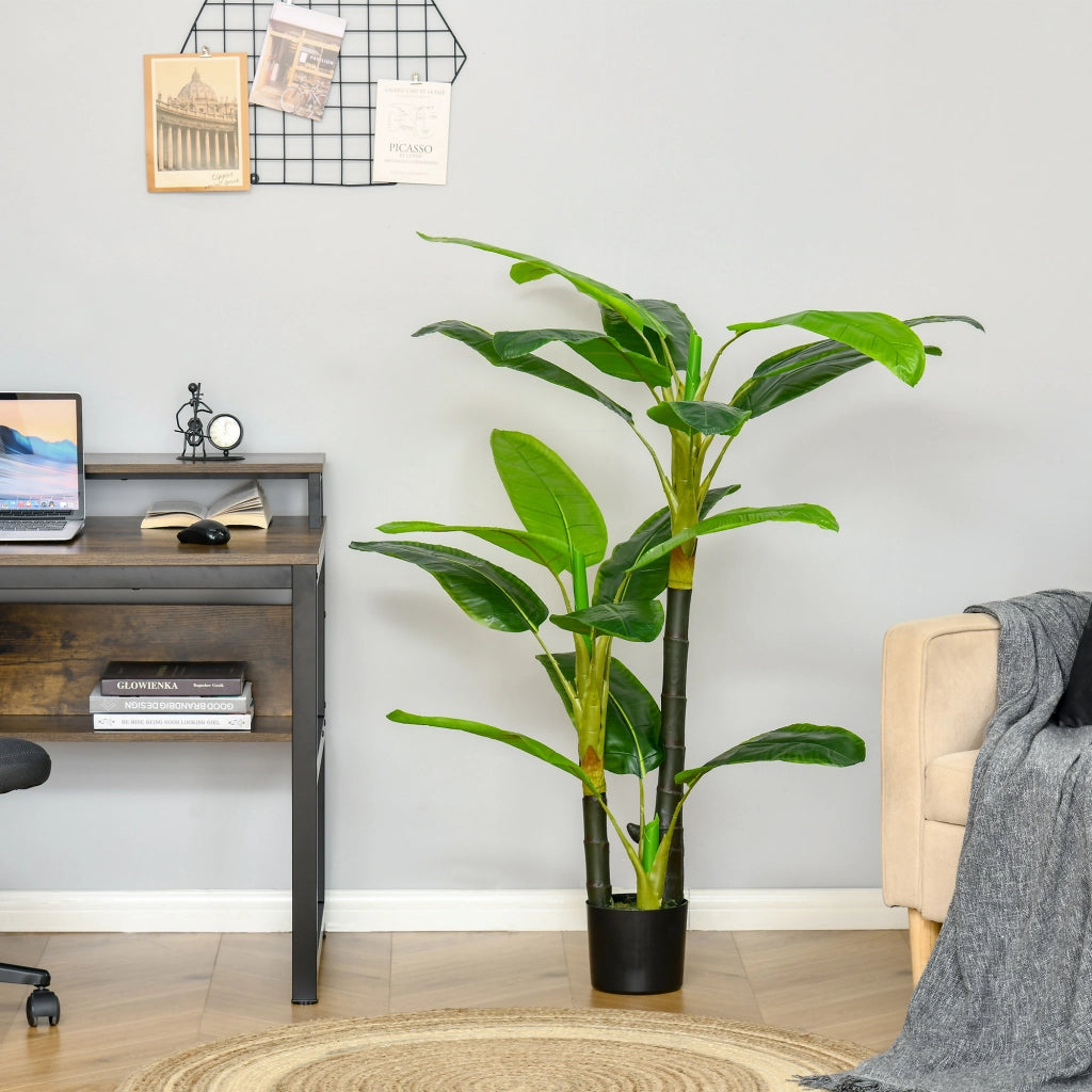 Albero di Banano Artificiale in Vaso ¨C Minimal ¨C 150cm Verde per Interno ed Esterno