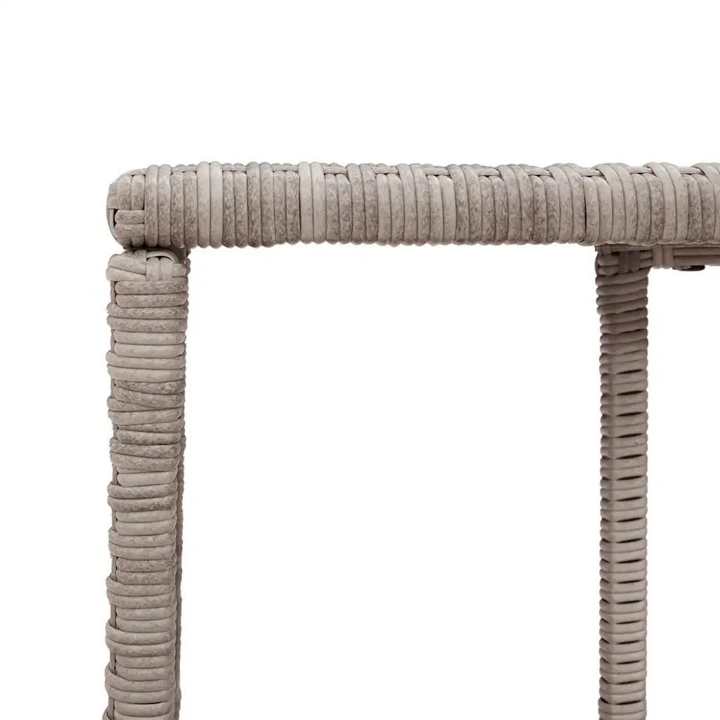 Set Divano Giardino 10 pz con Cuscini Grigio Chiaro Polyrattan 3326066