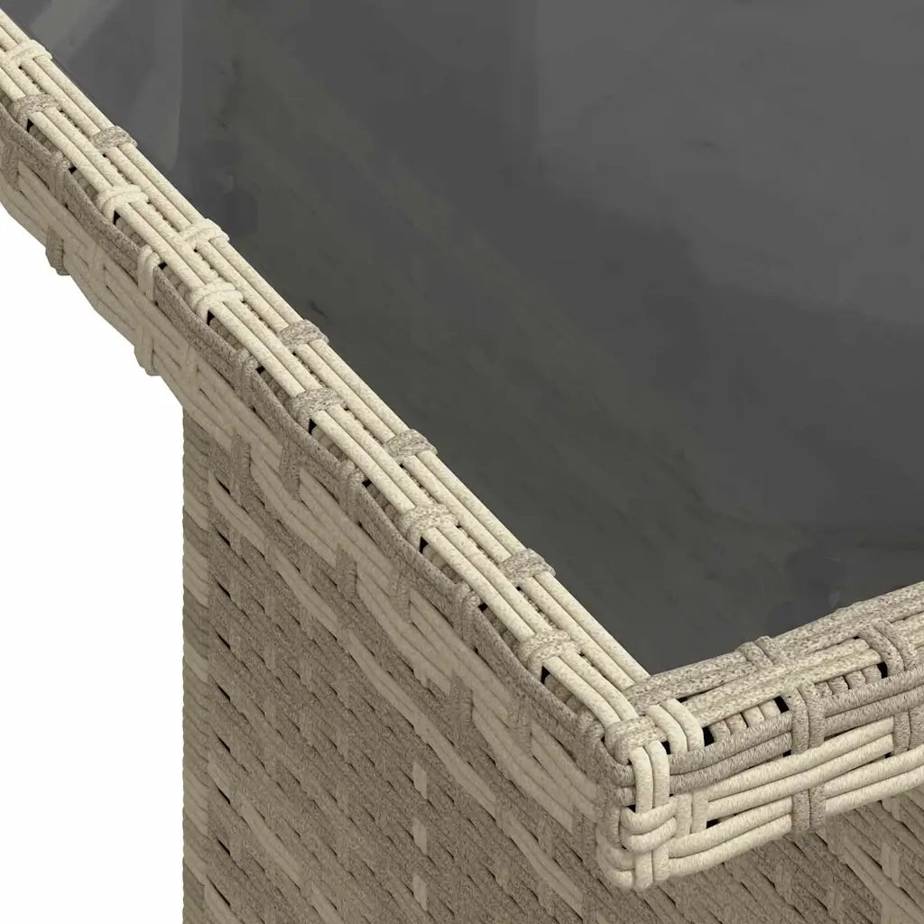 Set Divano da Giardino 8pz con Cuscini Grigio Chiaro Polyrattan 3326283