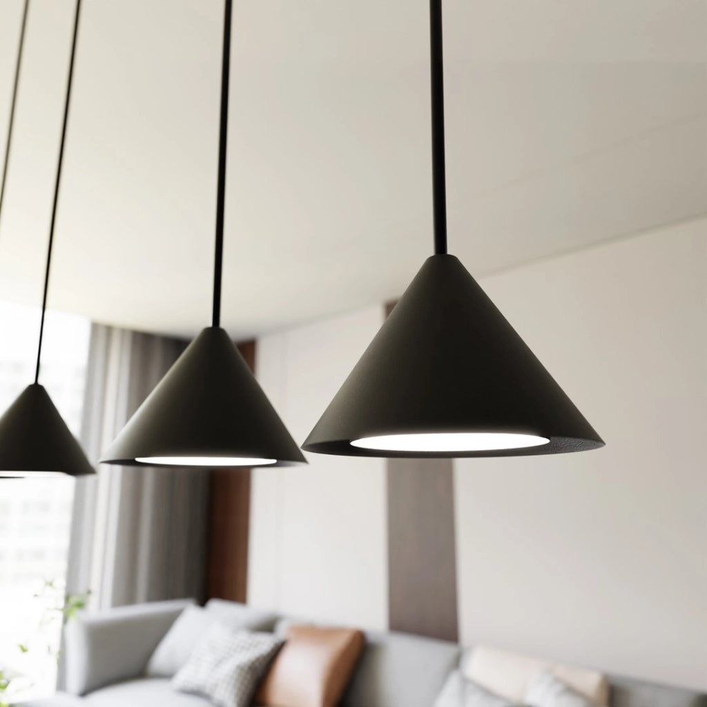 Lampada a sospensione nera 4 luci GX53 Emibig ELIT