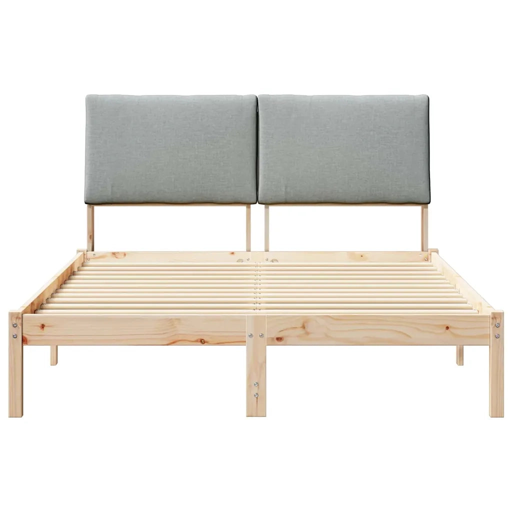 Struttura del Letto Marrone e grigio chiaro 150 x 200 cm 3394373