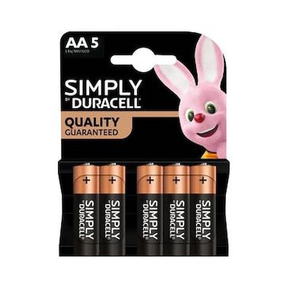 PILE DURACELL SIMPLY STILO AA 1500 5PZ