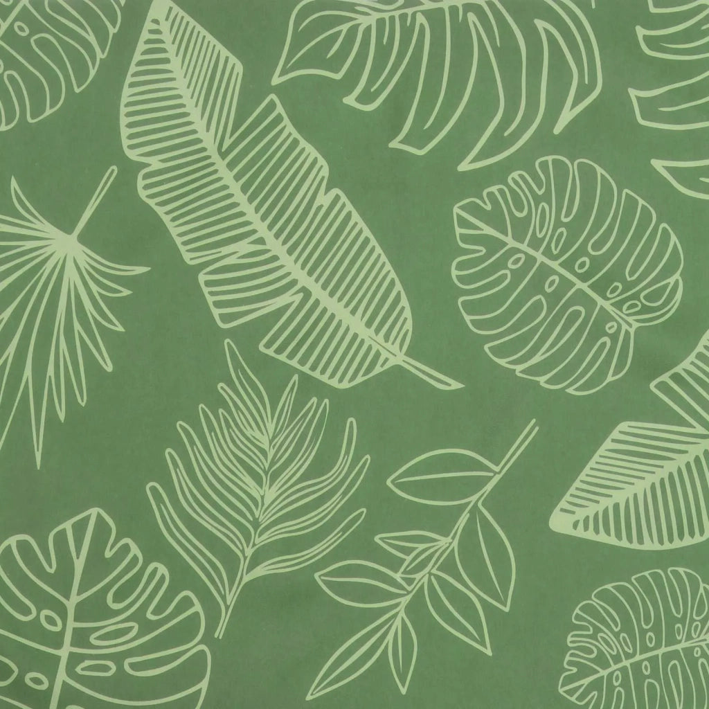 Cuscini per sedie 4 pz | Cuscini per sedie Verde e Bianco 50 x 50 x 4 cm