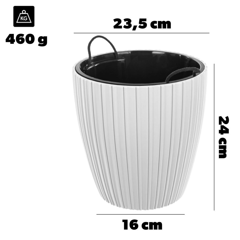 KADAX Doniczka Mika 25 biała 5088-011 K16629