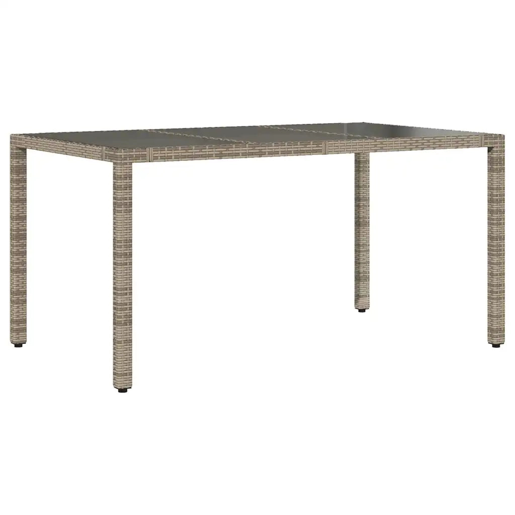 Set Bistrò da Giardino 7 pz con Cuscini in Polyrattan Grigio 3277037