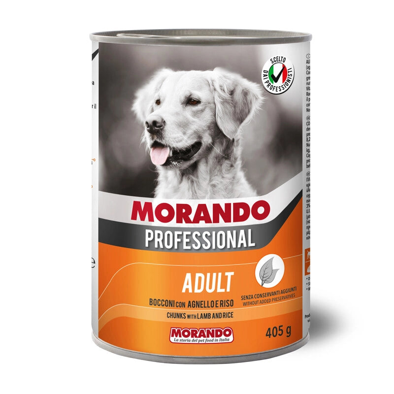 CIBO CANE MORANDO LATT  405 G BOCCONI AGNEL RIS0- 24,0 pz