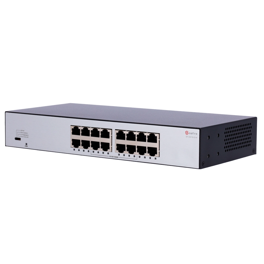 Switch 16 porte Gigabit Safire 10/100/1000 Mbps Plug & Play