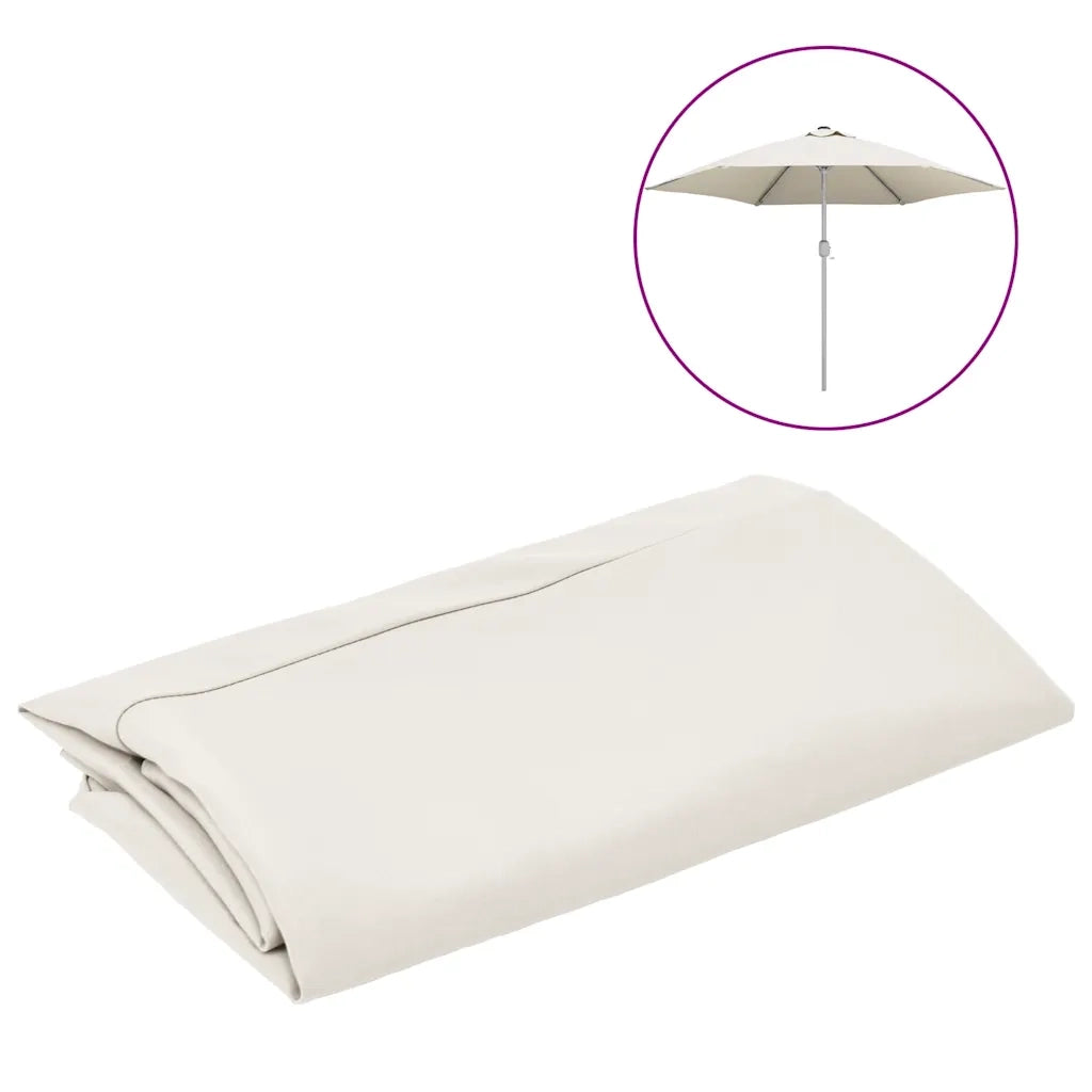 Telo di Ricambio per Ombrellone Bianco 300 cm 313795