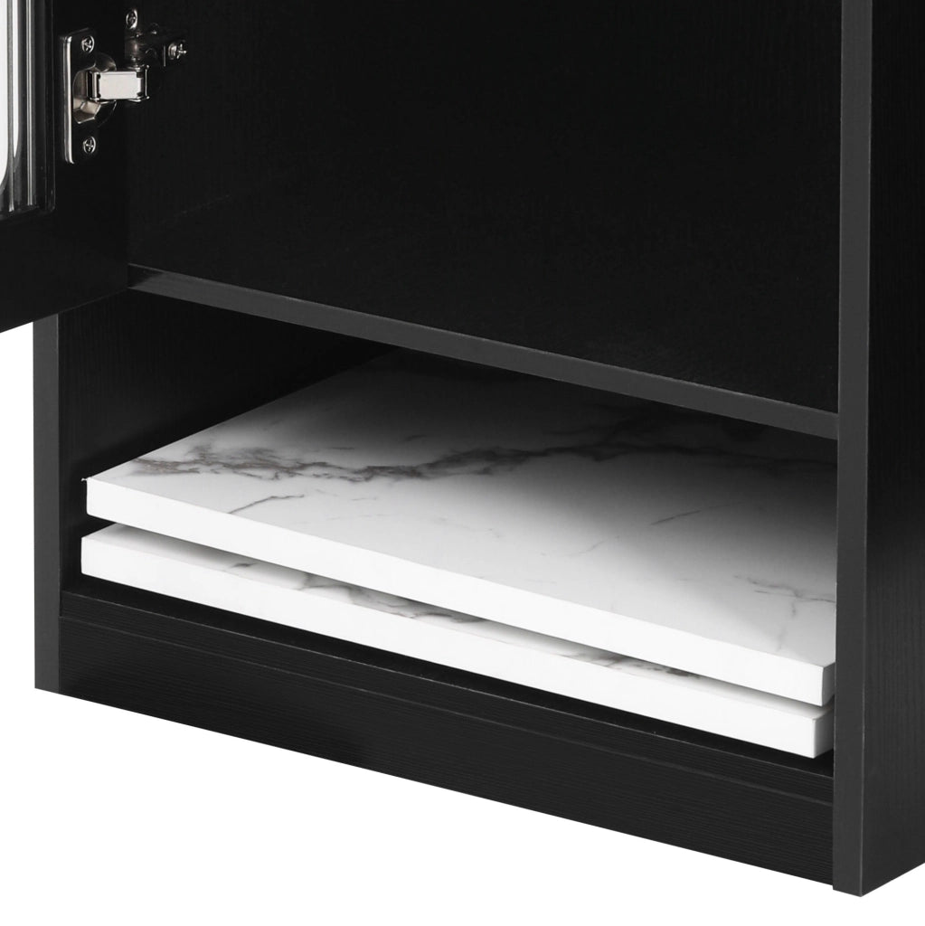 Tavolo da cucina estensibile con prese e ruote, bianco e nero