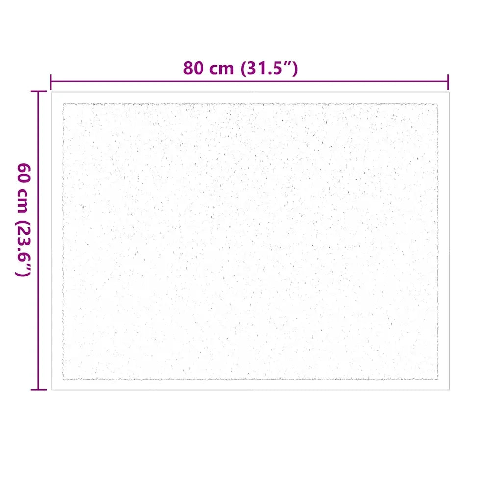 Tappetino Beige 60 x 40 x 1.2 cm Tessuto Teddy 42013441