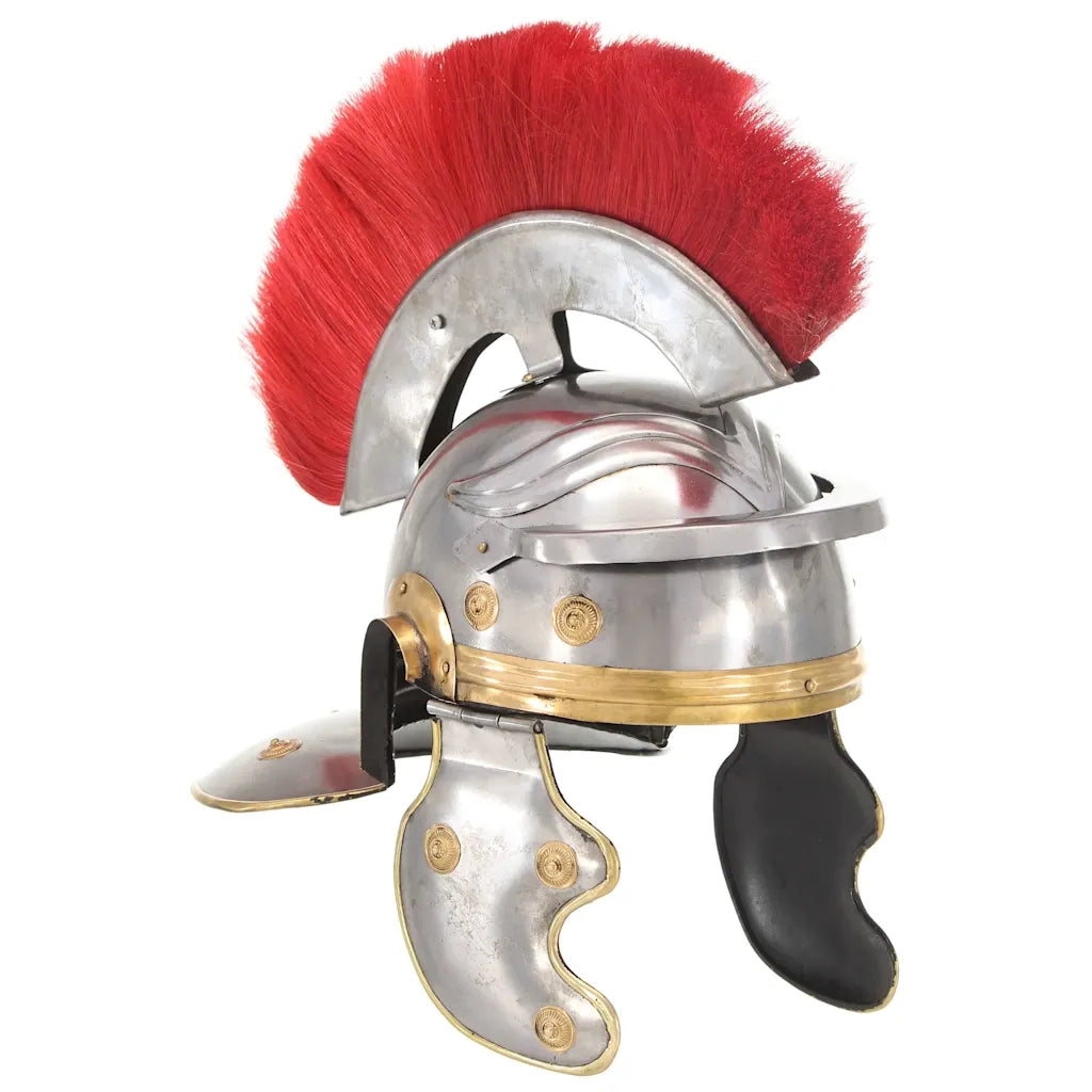 Elmo da Soldato Antico Romano per LARP in Acciaio Argento 286217