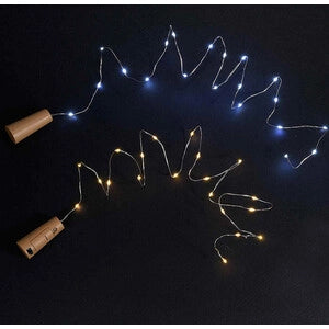 C TAPPO DECORATIVO 20 LED GOCCE BIANCO FREDDO- C LINE HOME- 1,0 pz