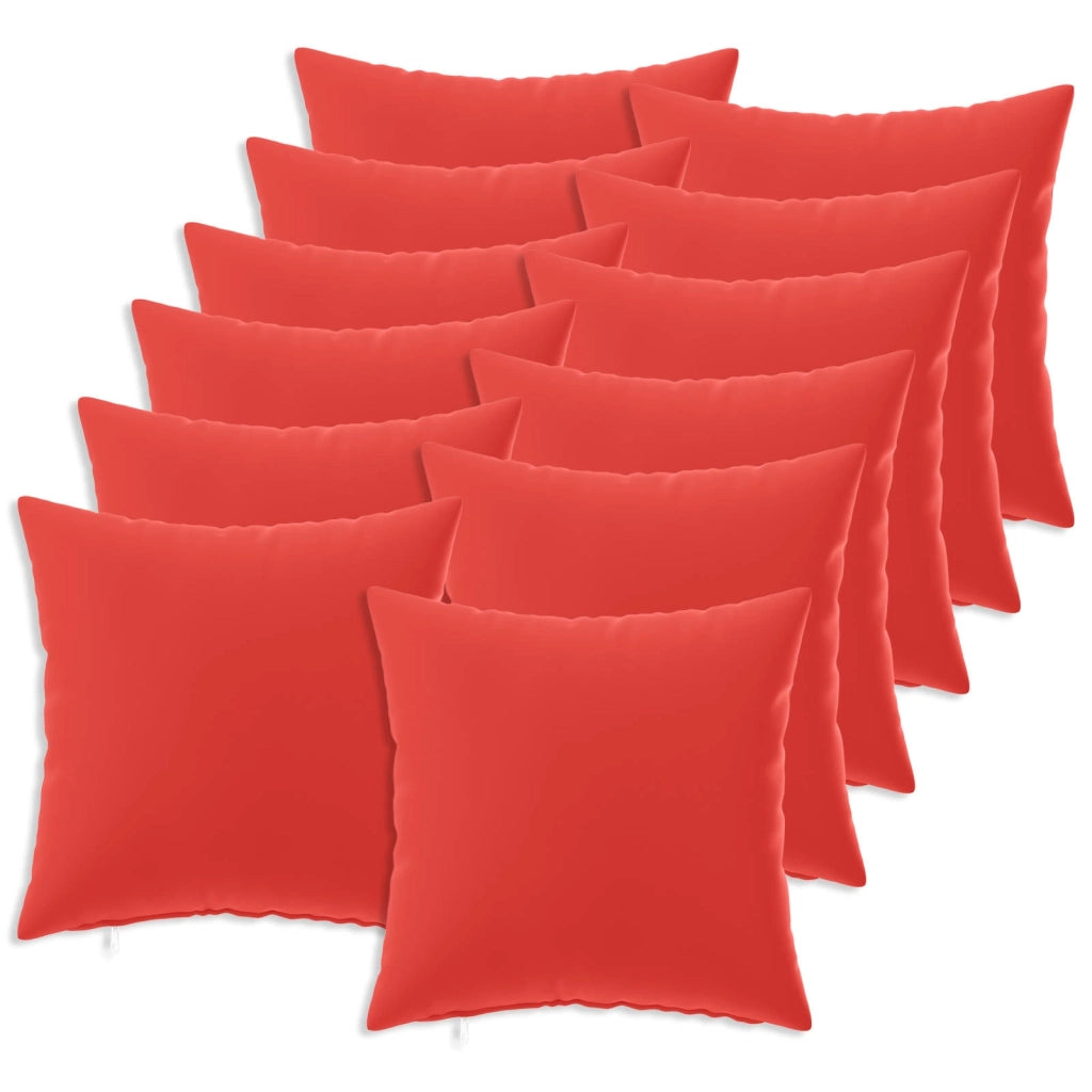 Cuscino con cuscino HEERLEN 12 pz Rosso Poliestere 926673