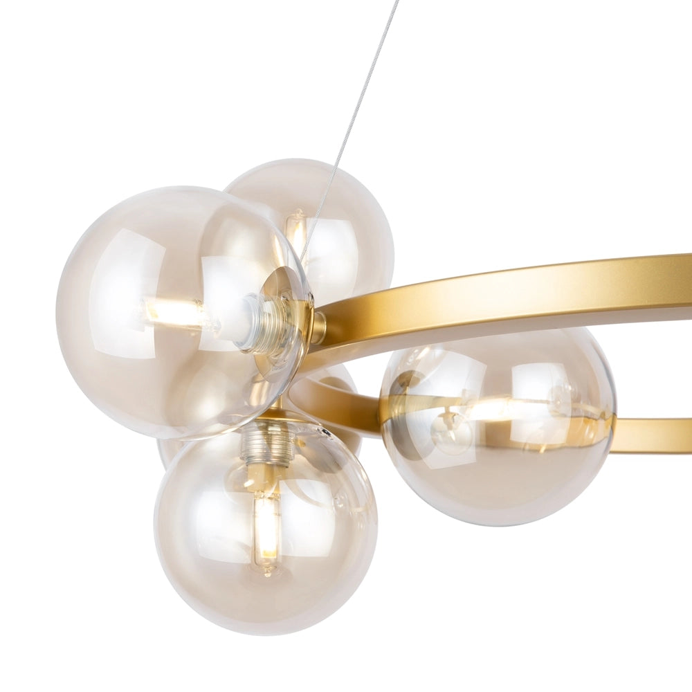 Lampada a sospensione Maytoni Dallas ottone 11 luci G9