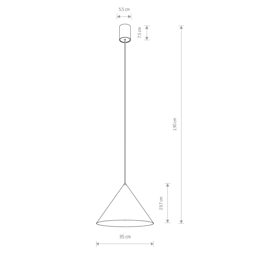 Lampada a sospensione Nowodvorski Zenith 8003 verde Ø35