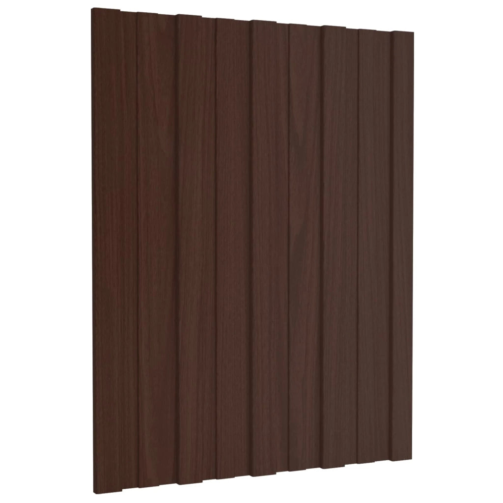Pannello per tetto 12 pz Marrone 60 x 45 cm Acciaio zincato 42047105