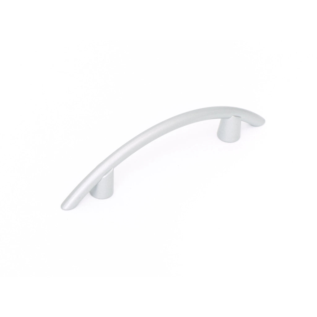 MANIGLIA IN METALLO MODERNA ARGENTO 96MM TIPO D
