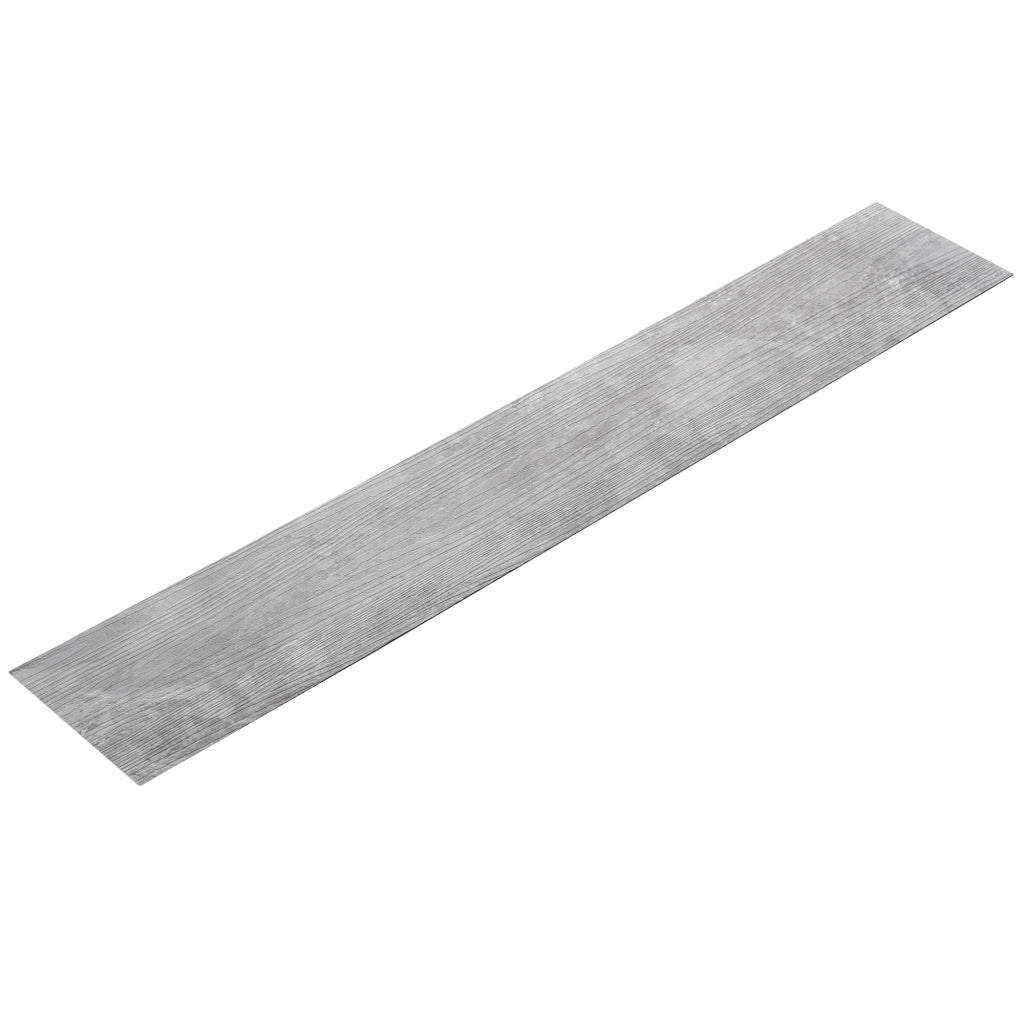 Piastrelle Adesive in PVC (7 listoni = 0,975 m²) Laminato Vinilico Fai da Te Pavimentazione Autoadesiva Rivestimento per Spazi Interni - Effetto Rovere Grigio Ardesia "Slate Grey Oak"