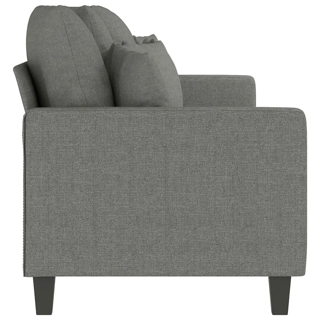 Divano a 3 Posti Grigio Scuro 210 cm in Tessuto 348848