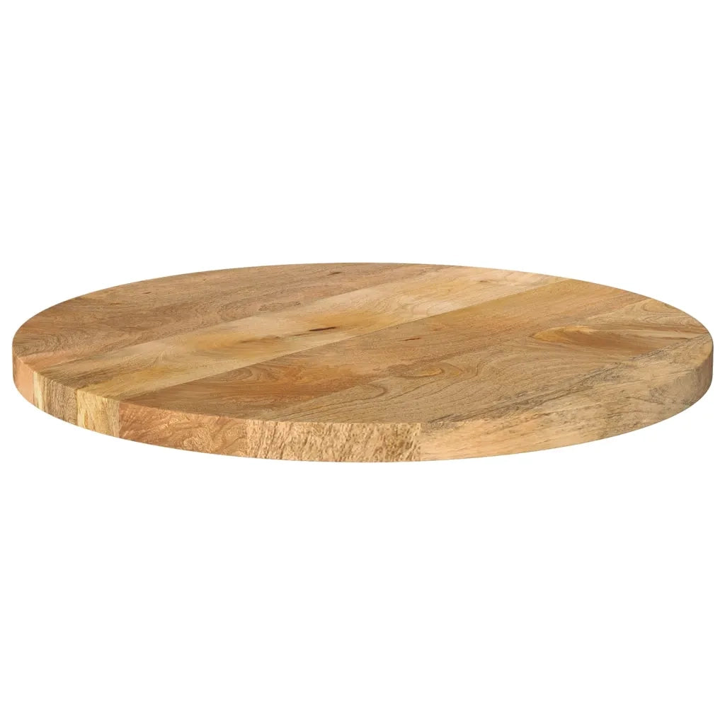 Piano per Tavolo | Superficie Tavolo | Piano Scrivania ? 60x3,8 cm Rotondo in Legno Massello di Mango