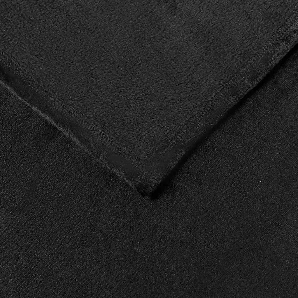 Coperte da Pile 6 pcs Nero 130 x 150 cm Panno 42016809