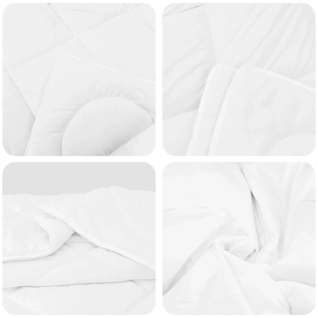Set di Piumoni con cuscino 2 pcs Bianco Microfibra 3376844