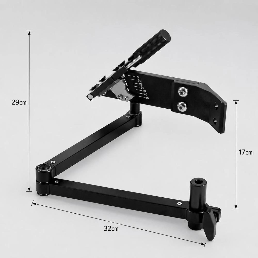 Lawn Mower Blade Sharpener, Adjustable From 15° To 45°, Blade Sharpener For Lawn Mowers With 4 Adapter Pins, Ball Bearing Design And 25 Mm Enlarged Handle, For Use With Angle Grinders