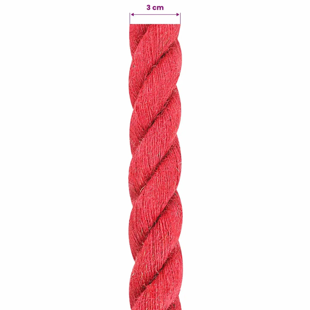 Corda di Juta 30 mm Rosso 100% juta Tossa 42011733