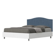 Letto Matrimoniale 160x200 cm con Rete Grace Blu
