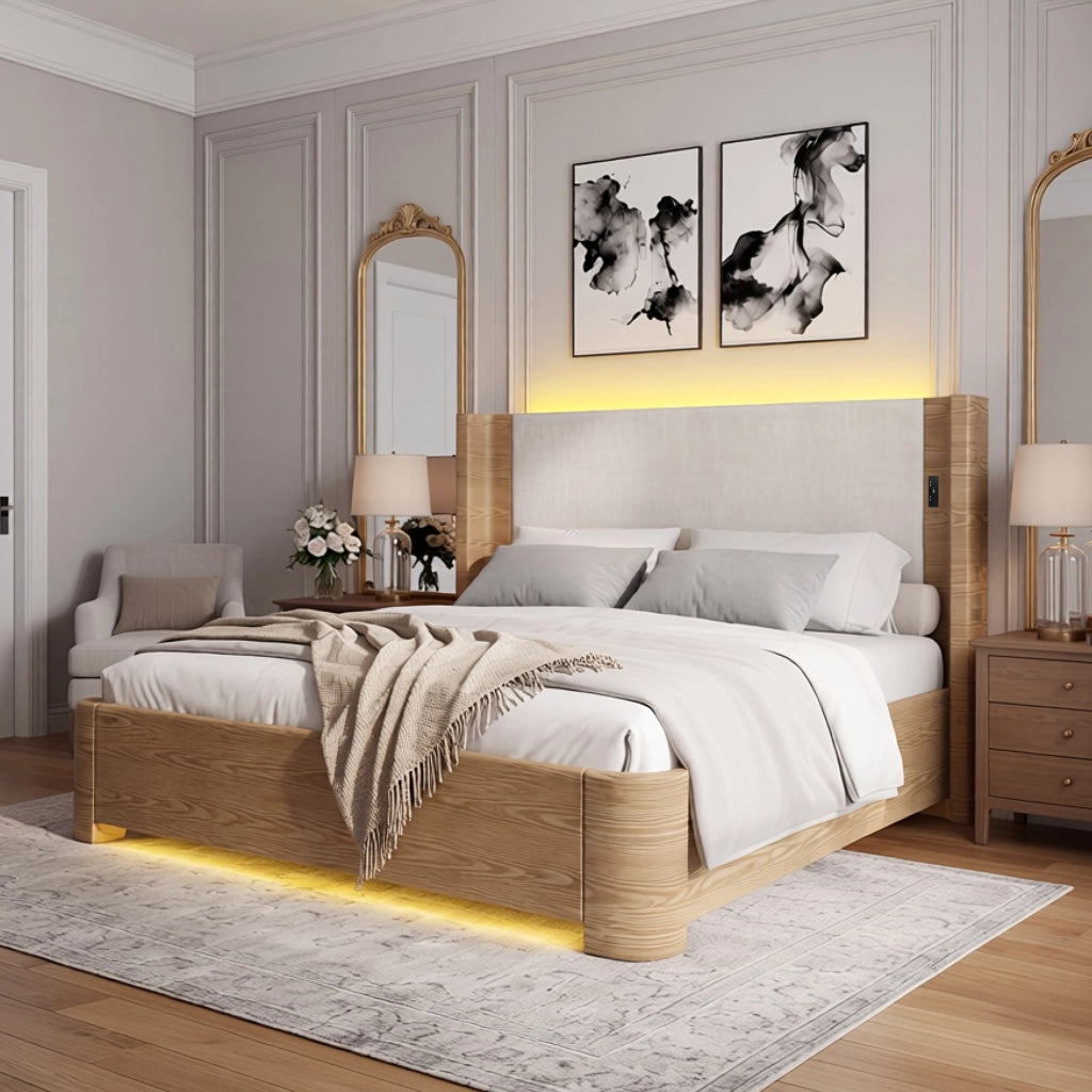 BL-536 Letto matrimoniale con contenitore a sollevamento a gas